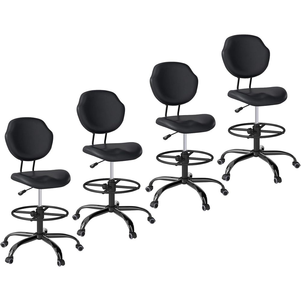 Home Office For - Ergonomic Swivel Chair with Lumbar Support,