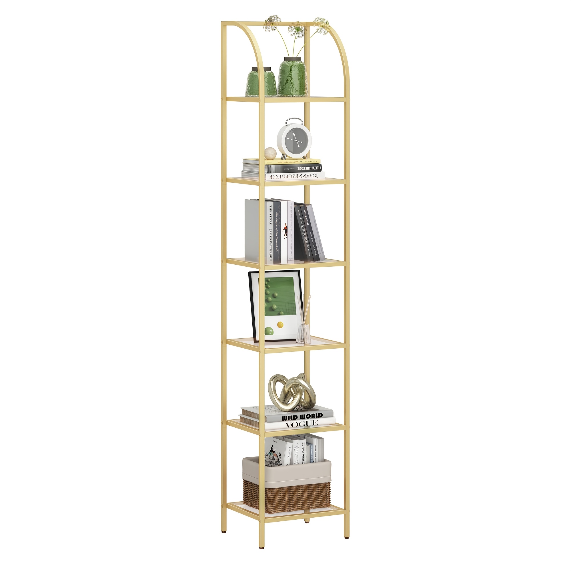 Bookcase Bookshelf, Tempered G - Home Office For recension och pris