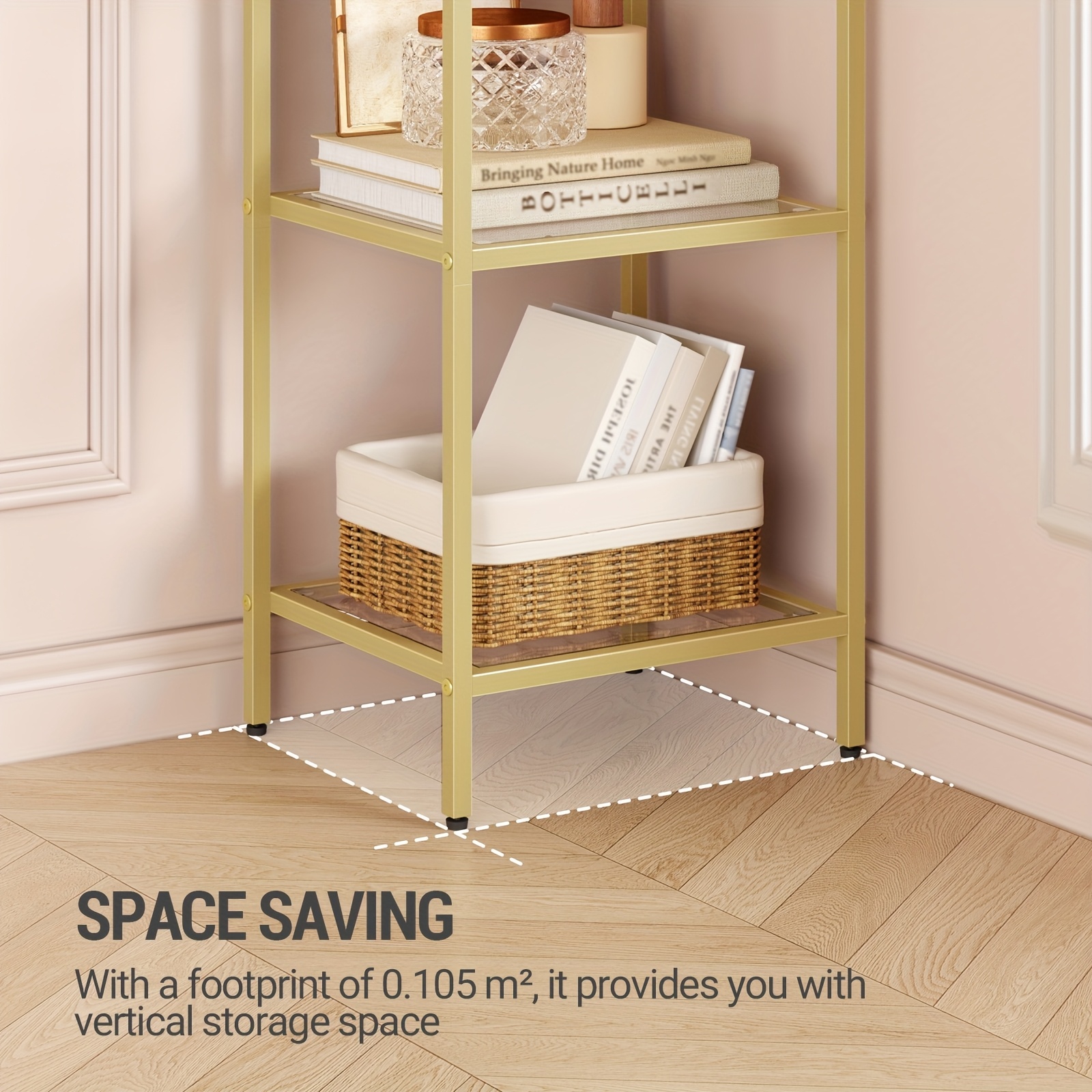 Bookcase Bookshelf, Tempered G - Home Office For recension och pris