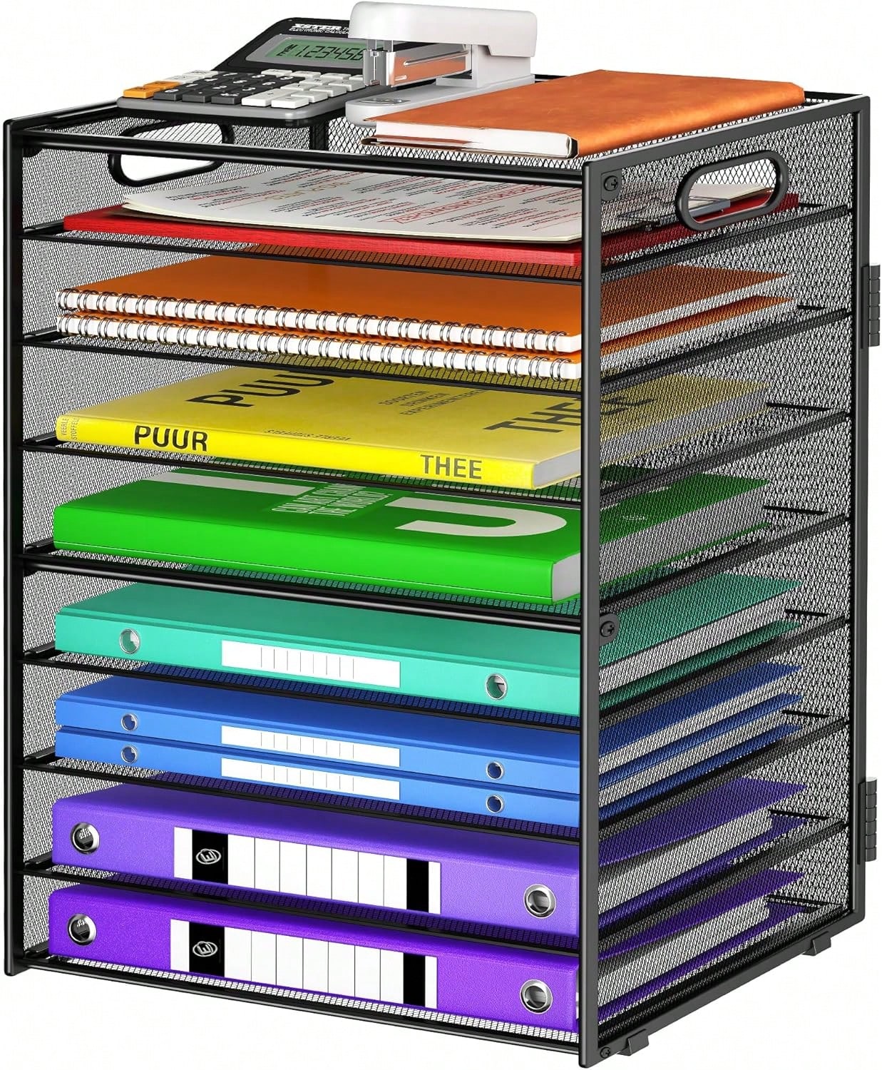 9 Tier Paper Organizer With Ha - Letter Tray Desk recension och pris