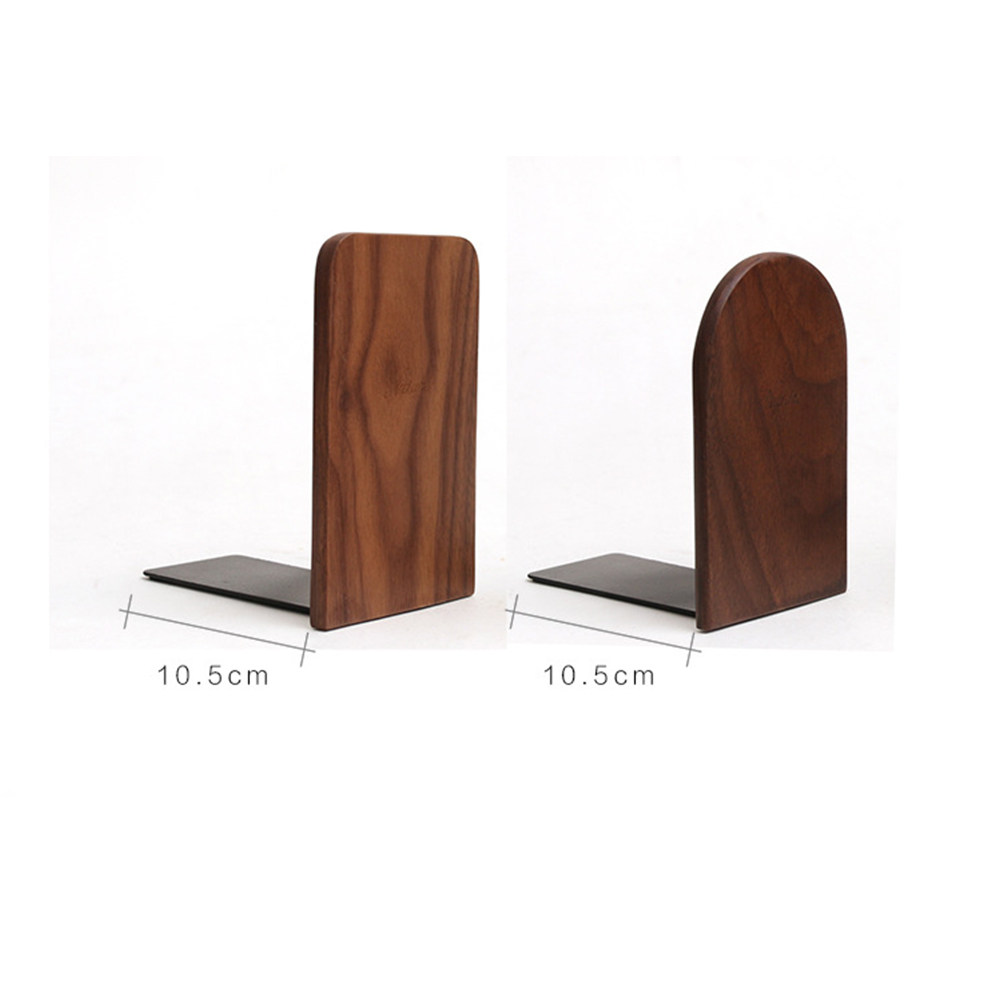2Pcs Wooden Bookends Creative  - Home Office And Library recension och pris
