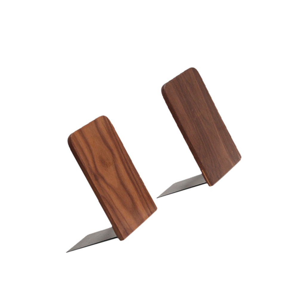 2Pcs Wooden Bookends Creative  - Home Office And Library recension och pris