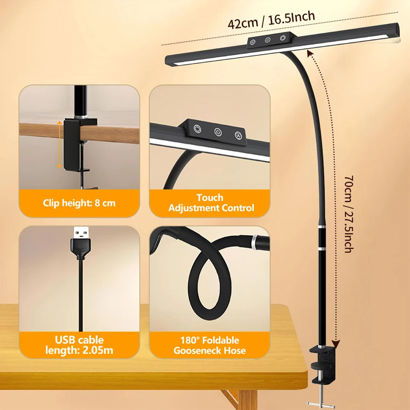 USB-Powered Clip Light LED Des - Desk Lamp Led recension och pris