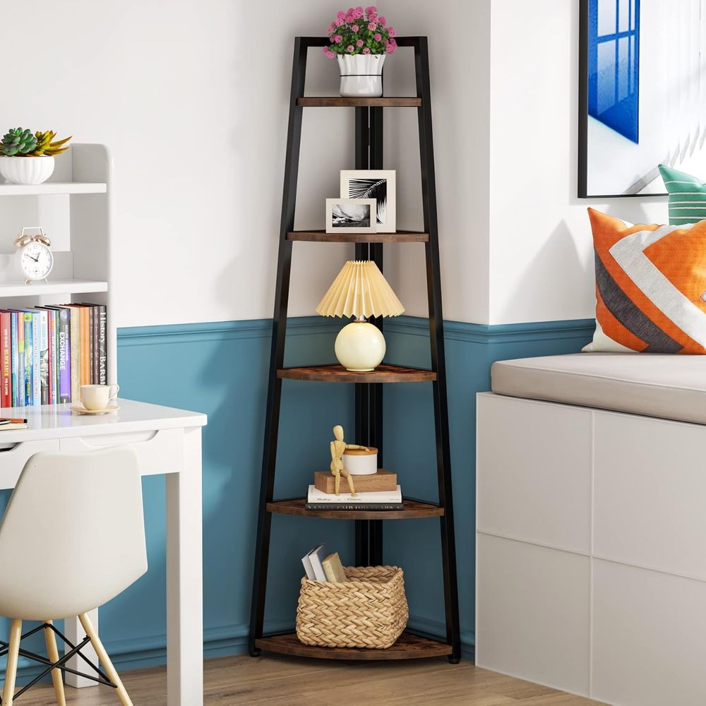 5-Tier 70 Tall Standing Booksh - Home Office And Library recension och pris