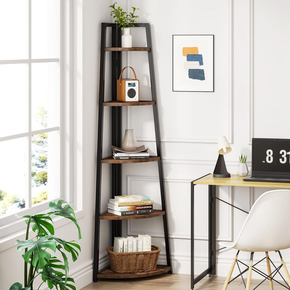 5-Tier 70 Tall Standing Booksh - Home Office And Library recension och pris