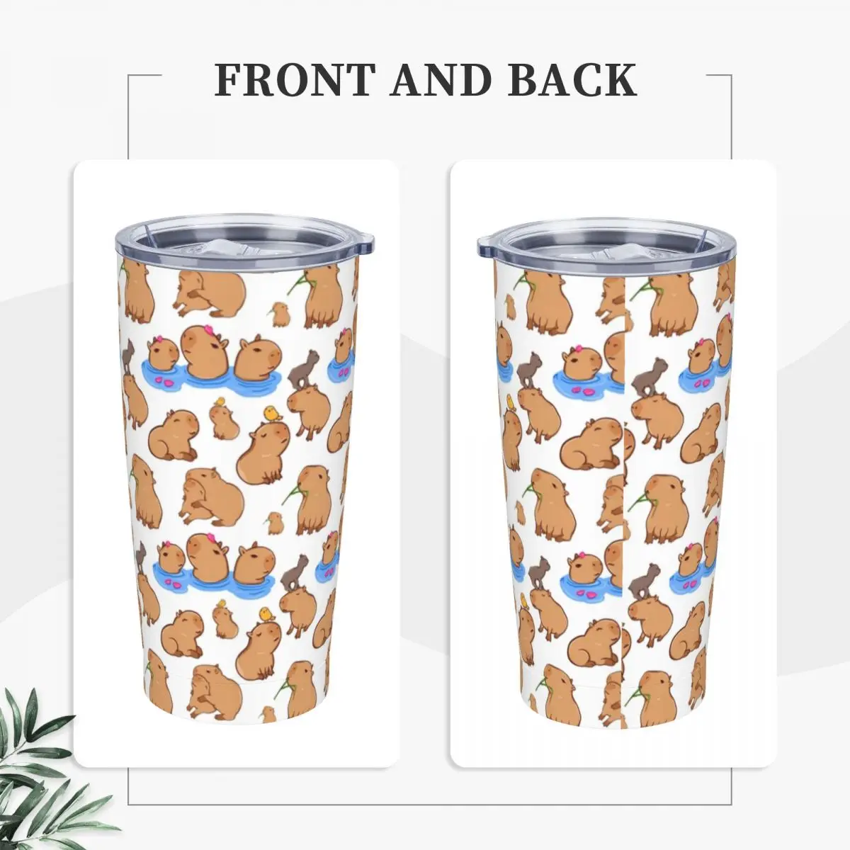 Capybara Pattern 20 Oz Tumbler - Home Office Hours recension och pris