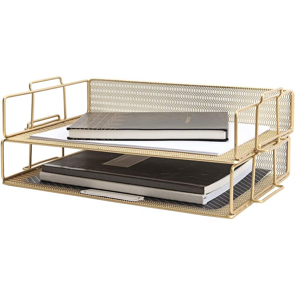 Stackable Desk Organizer with  - Letter Tray Desk recension och pris