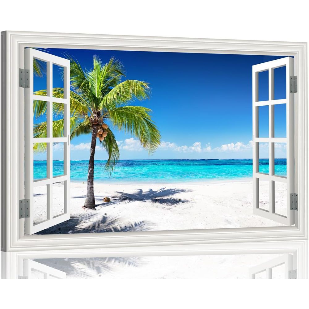 Beach Picture for Living Room  - Home Office With View recension och pris