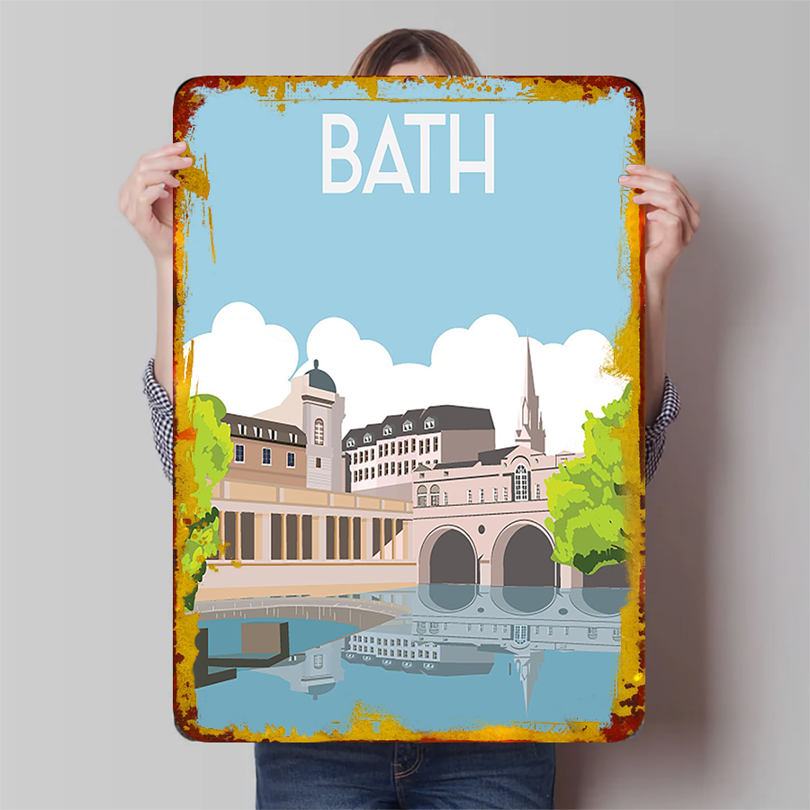 Bath England Cityscape Metal W - Home Office England recension och pris