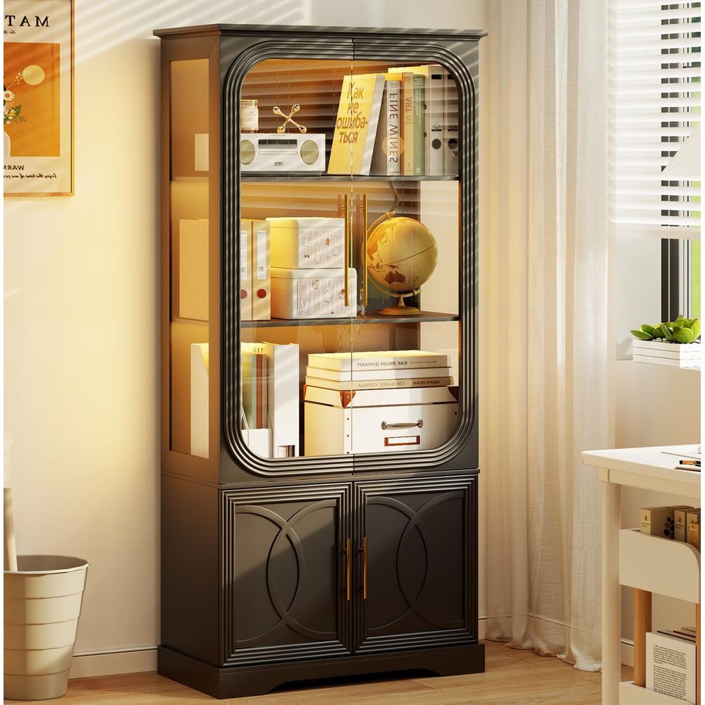 69 Tall Glass Display Cabinet  - Home Office For recension och pris