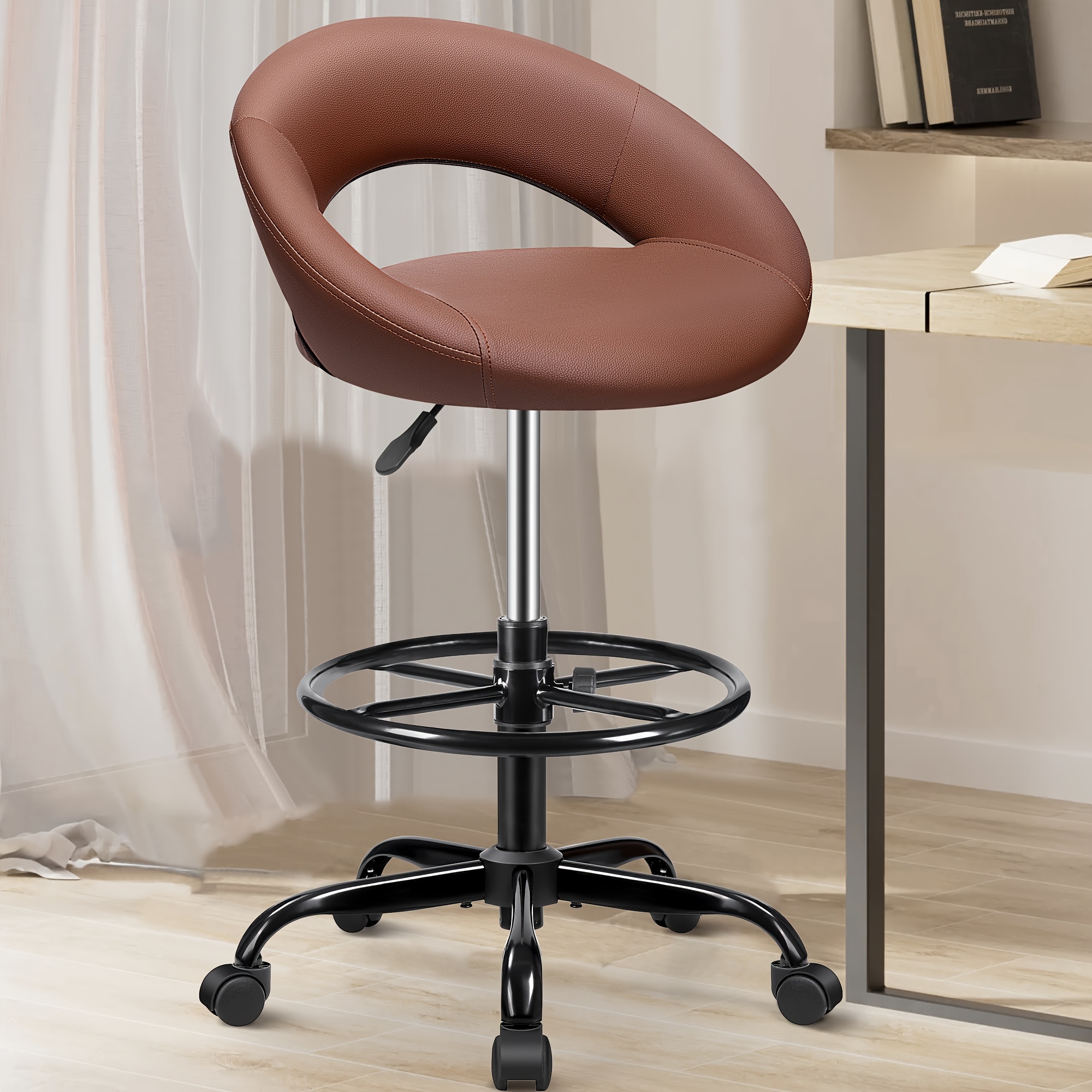 Ergonomic Drafting Chair - PU  - Home Office For recension och pris