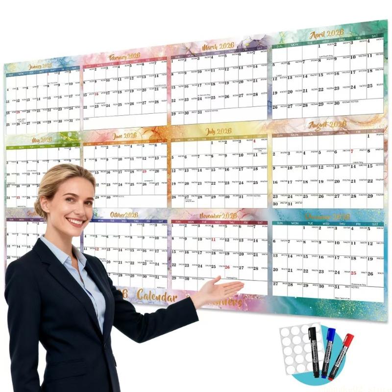 2026 Double Sided Erasable Cal - Home Office With View recension och pris
