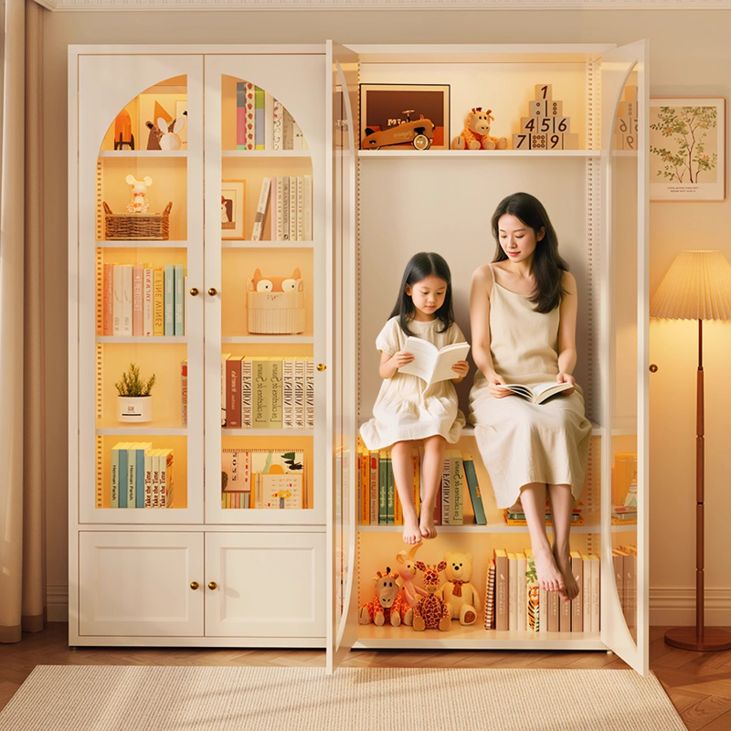 Storage locker Bookcase glass  - Home Office And Library recension och pris