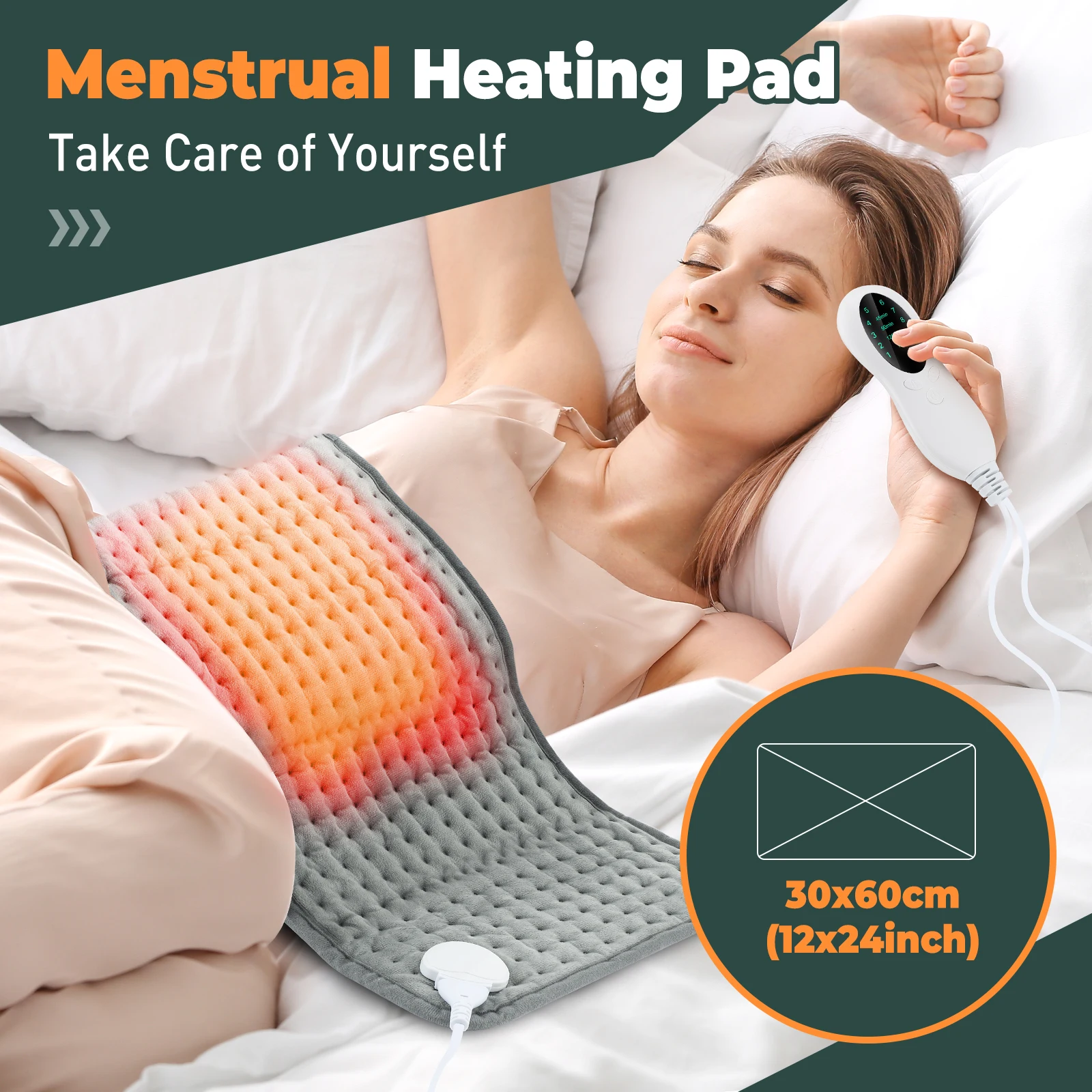 Electric Heating Pad Home Ther - Home Office Hours recension och pris