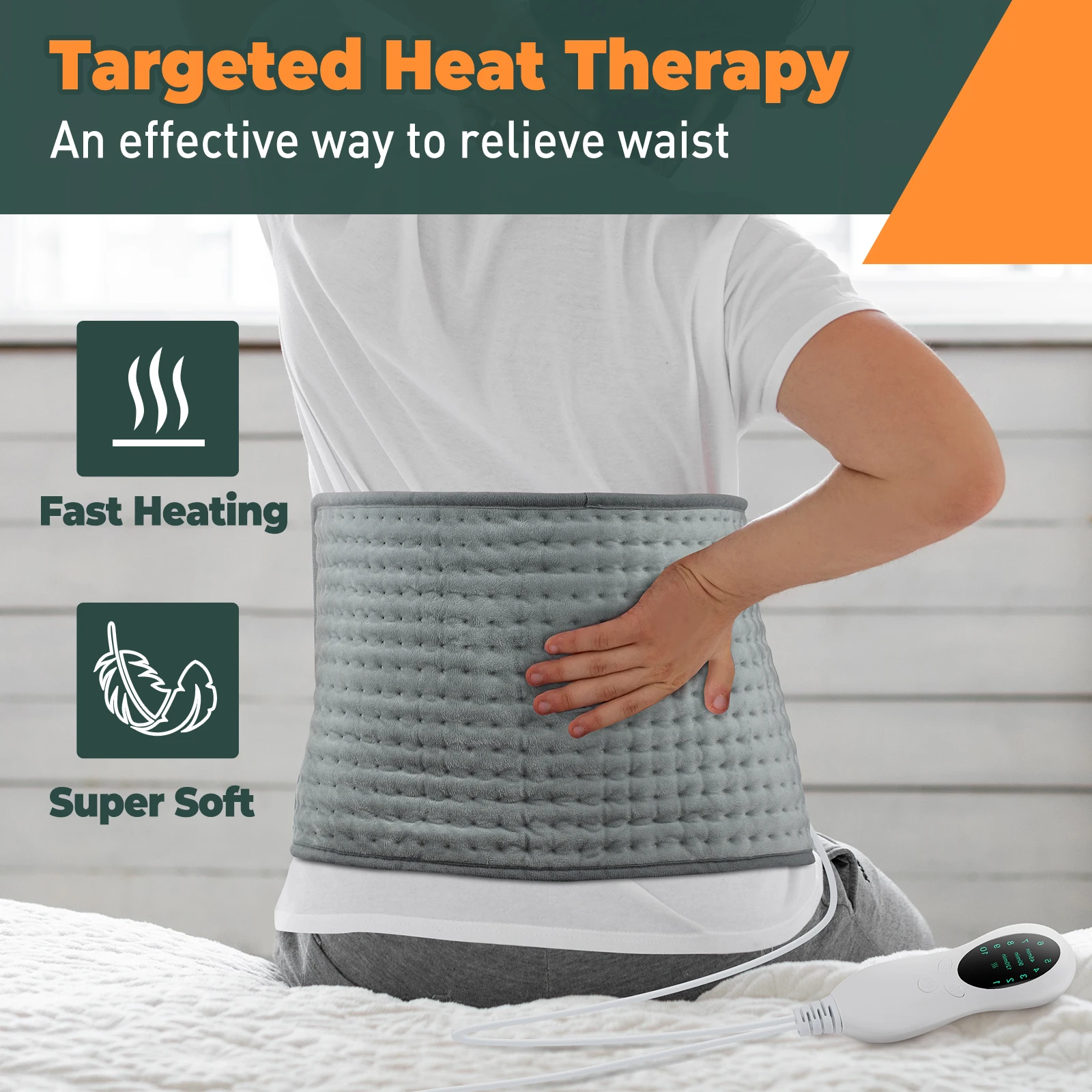 Electric Heating Pad Home Ther - Home Office Hours recension och pris