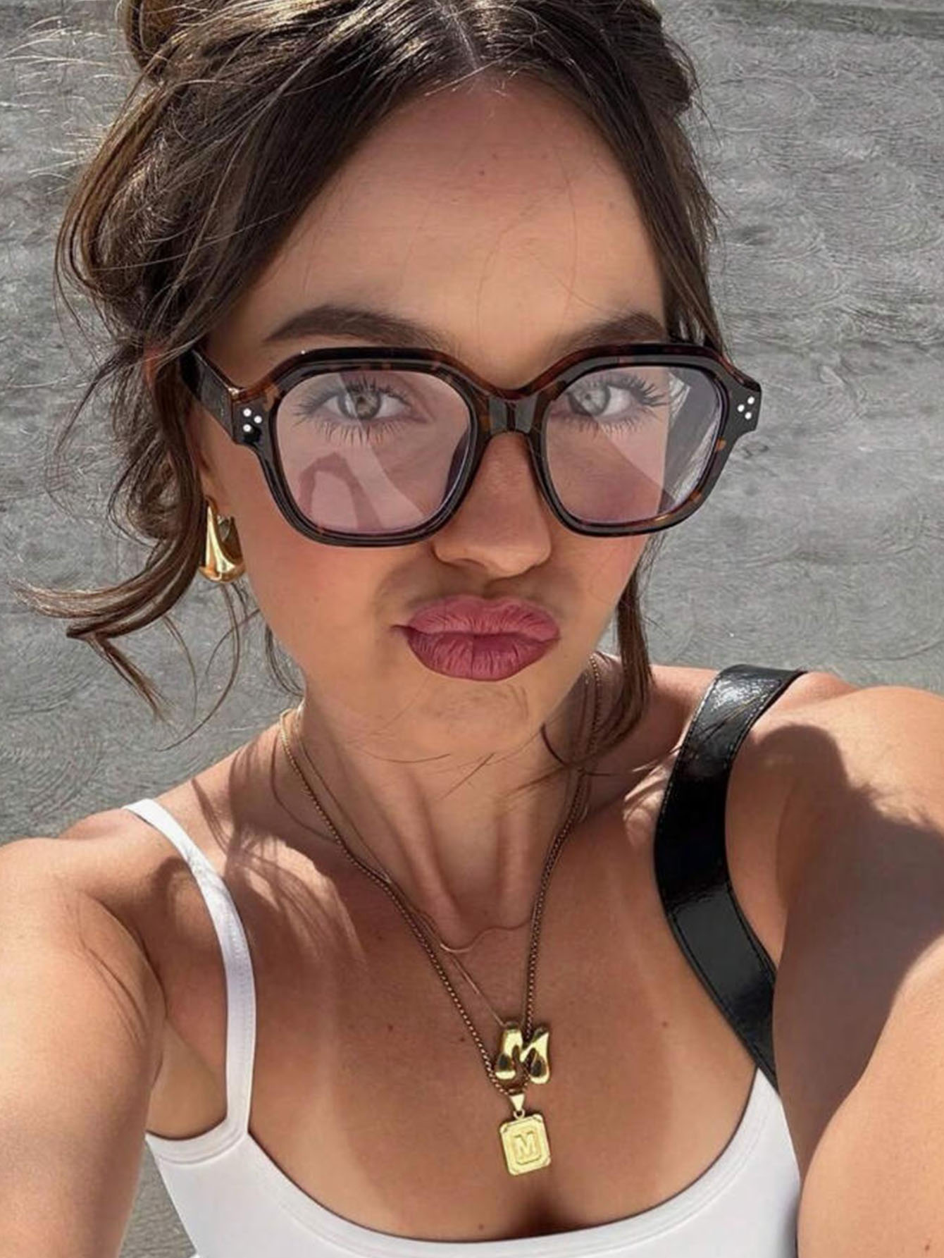 1Pair Women's Retro Oversized  - Blue Light Glasses recension och pris