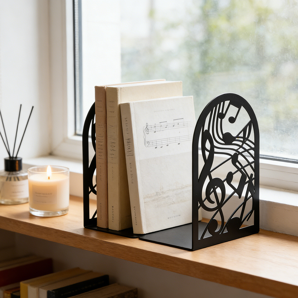 Music Note Metal Bookends Non- - Home Office And Library recension och pris