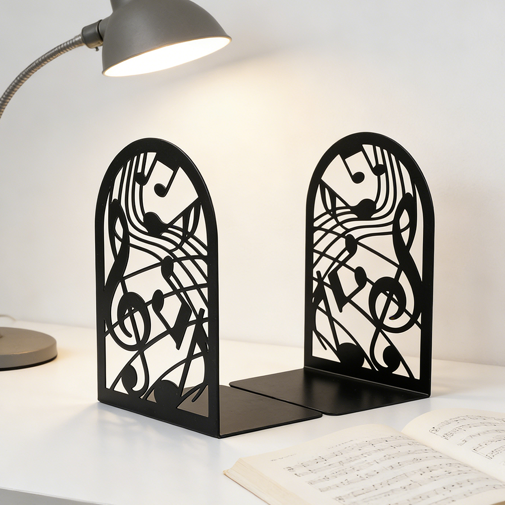 Music Note Metal Bookends Non- - Home Office And Library recension och pris