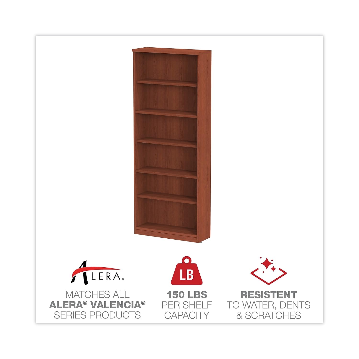 Six-Shelf Wooden Bookcase 31.7 - Home Office And Library recension och pris