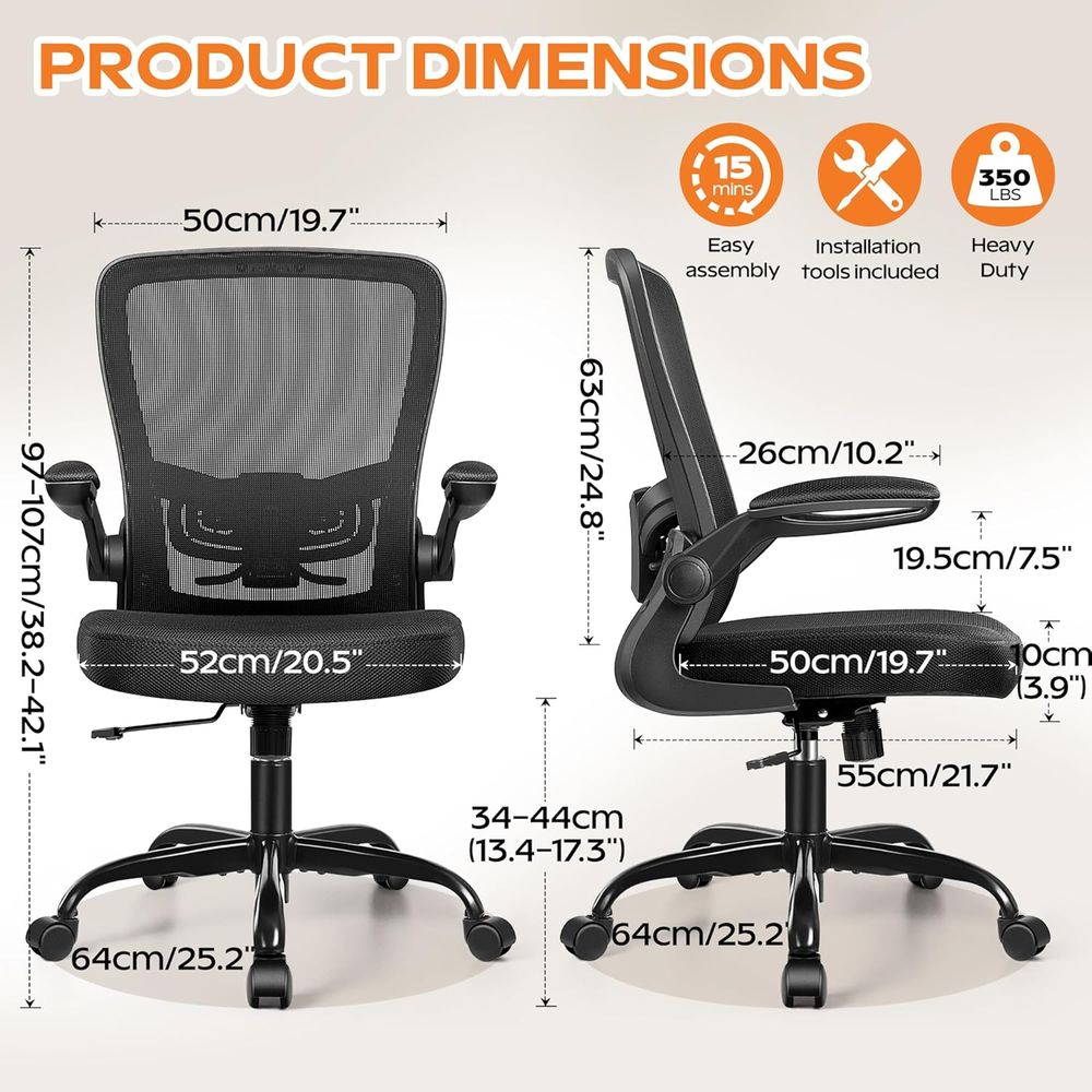 Mesh Desk Chair 2026 - Ergonom - Home Office For recension och pris