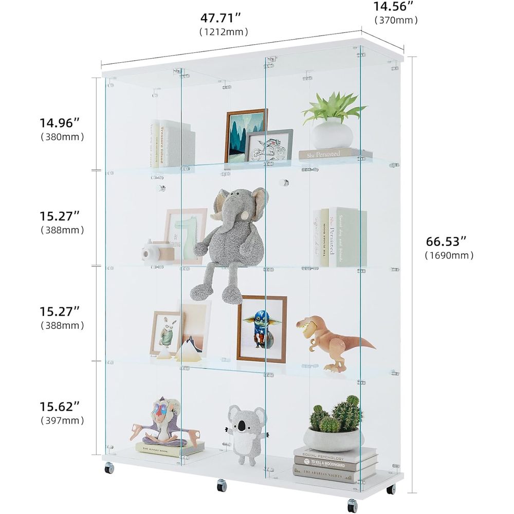 Extra Large Glass Display Cabi - Home Office For recension och pris