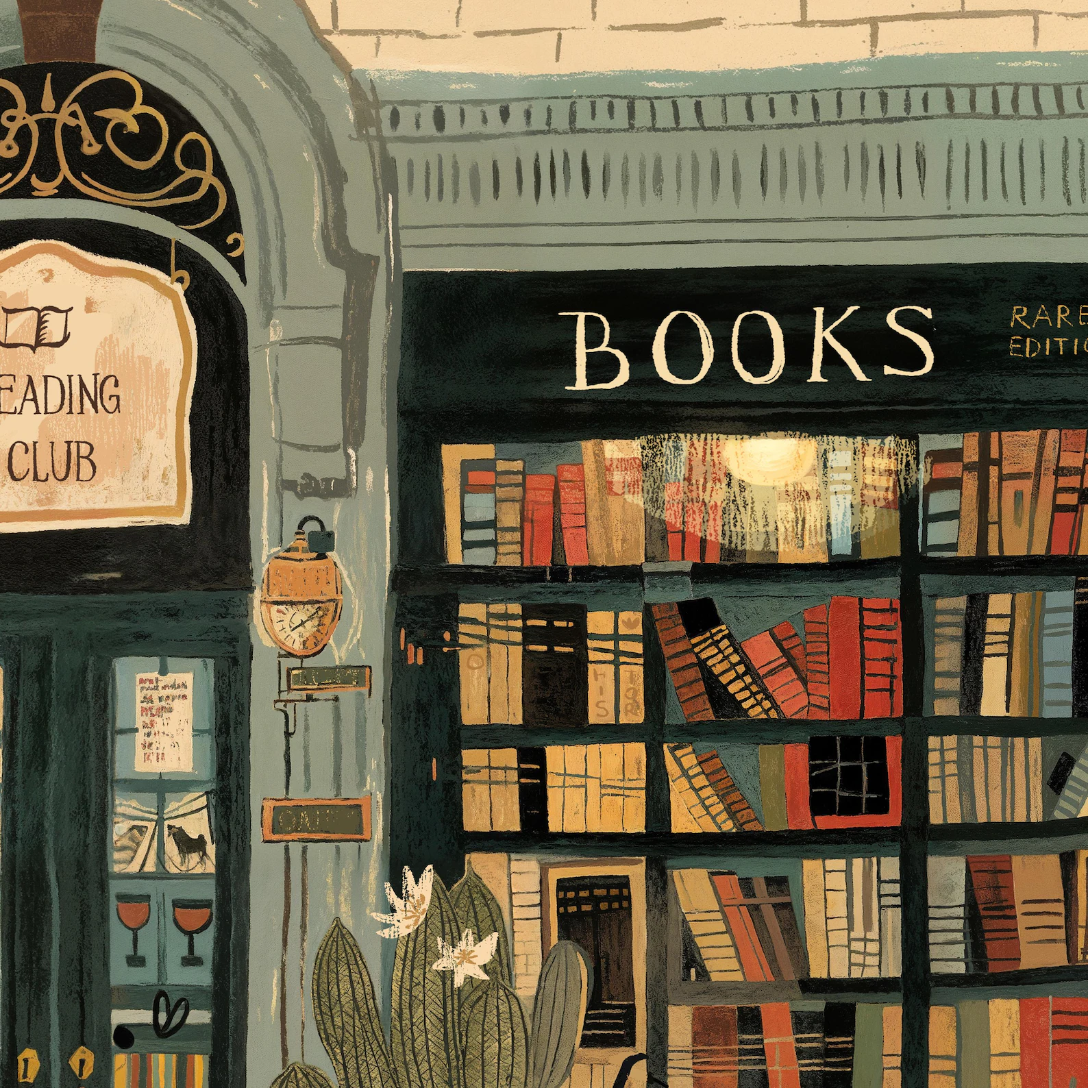 Bookstore Art Print, Cozy Book - Home Office And Library recension och pris