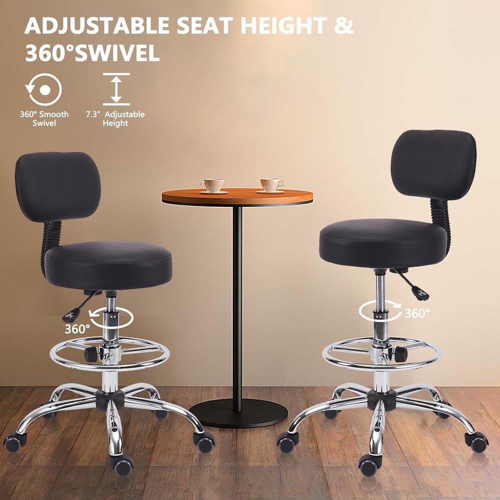 Adjustable Swivel Bar Stool wi - Home Office For recension och pris