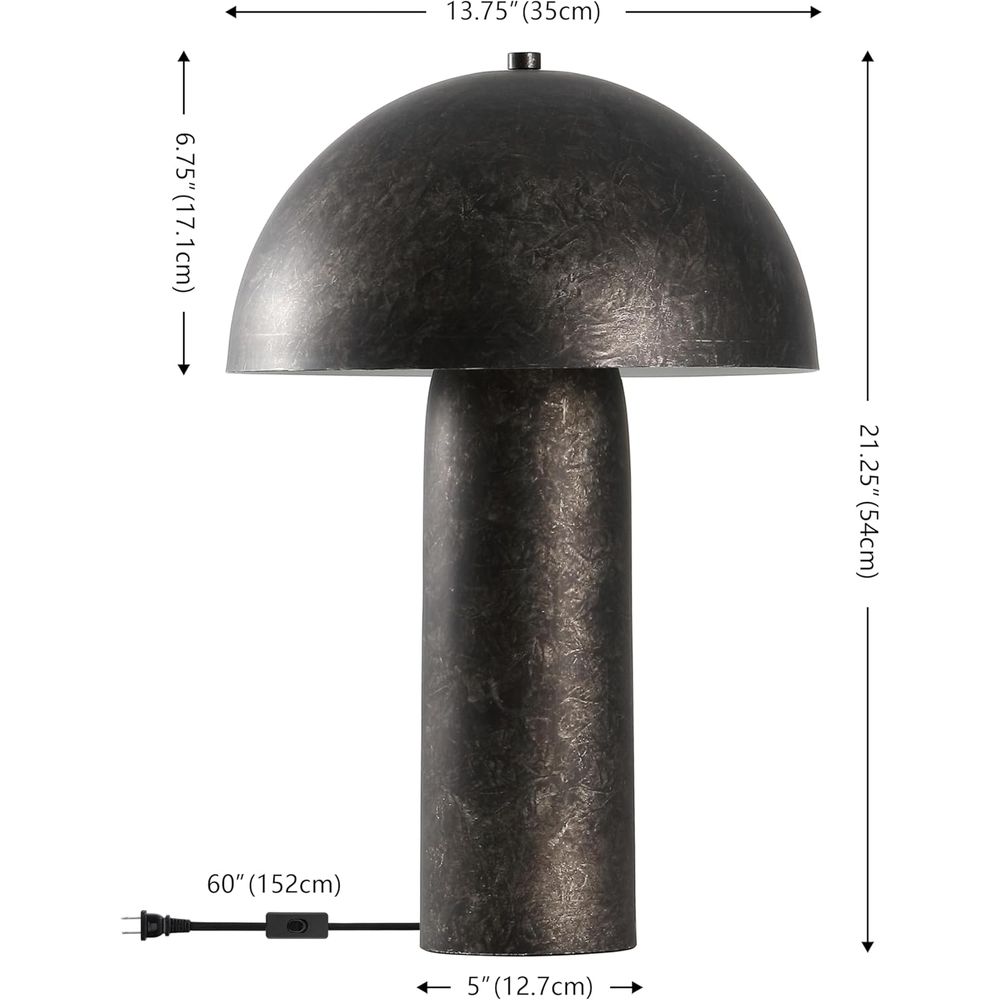 Antique Black 21-inch Mushroom - Desk Lamp Led recension och pris