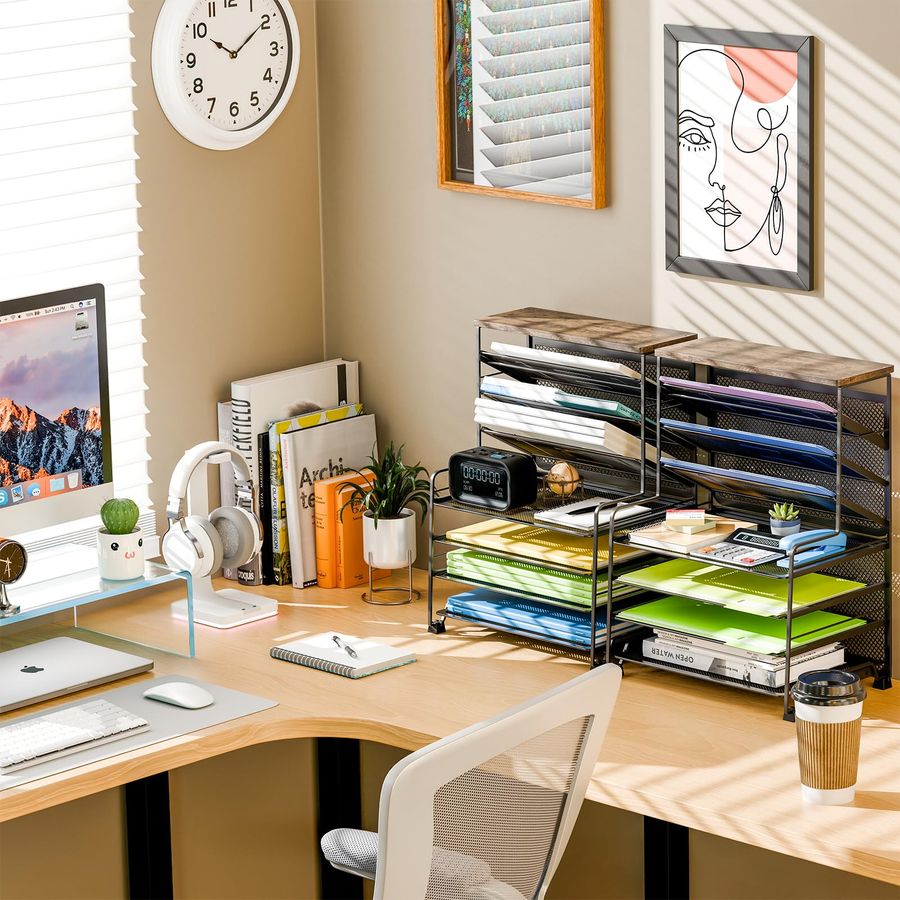 Trending 7 Tier Desk File Orga - Letter Tray Desk recension och pris