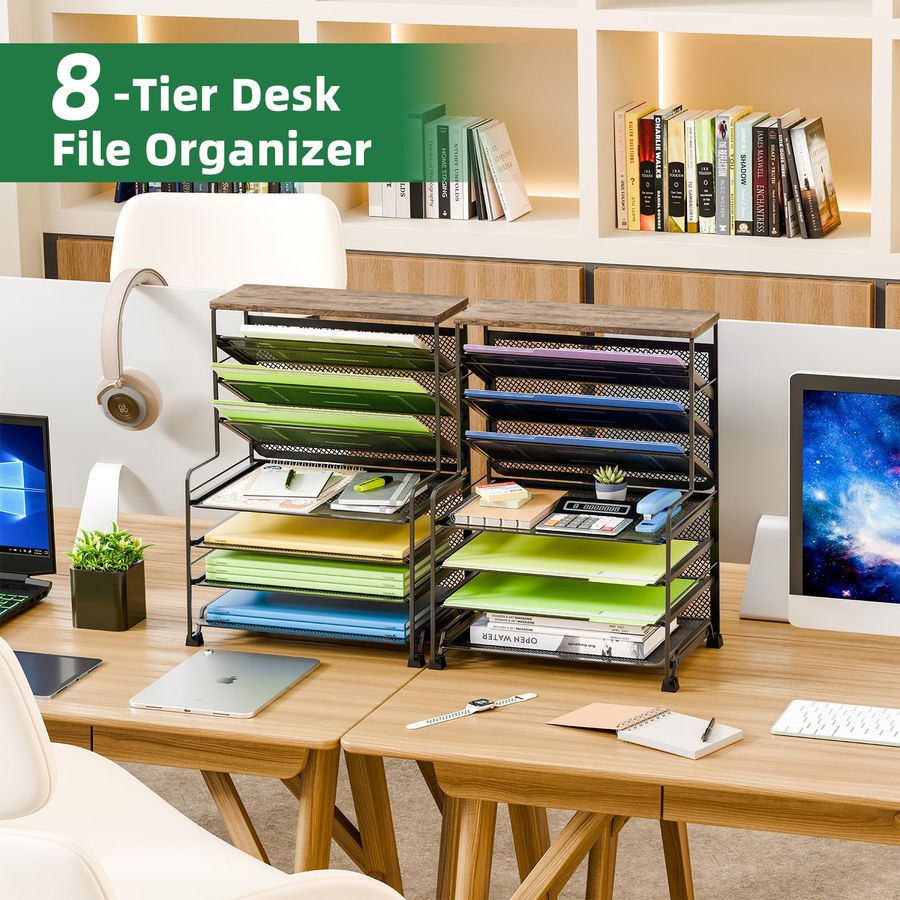 Trending 7 Tier Desk File Orga - Letter Tray Desk recension och pris