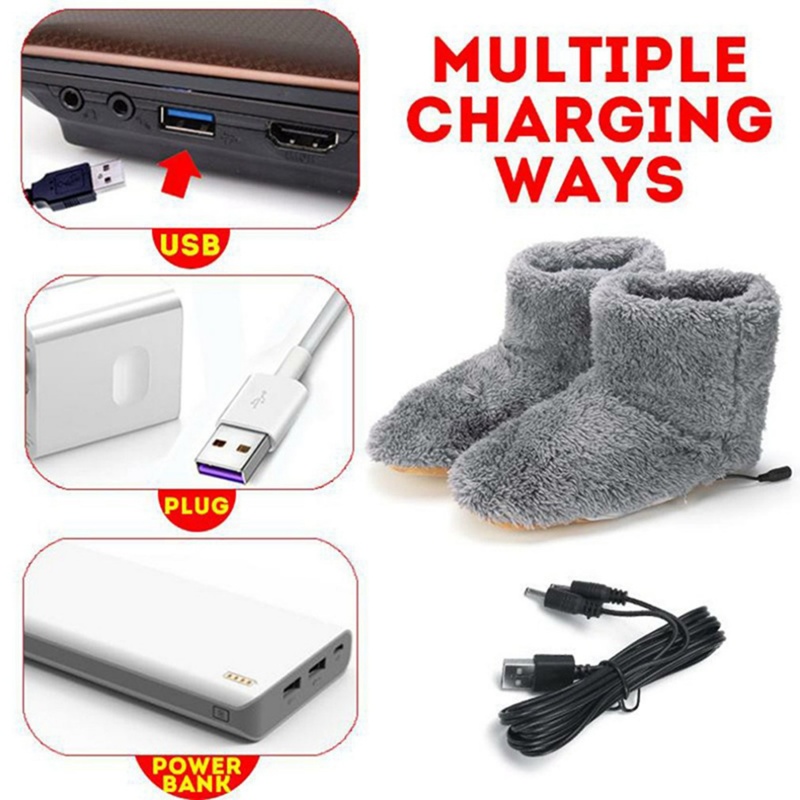 Useful Plush USB Heated Shoes  - Home Office Hours recension och pris