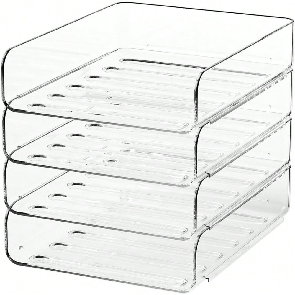 Stackable 4-Tier Clear Acrylic - Letter Tray Desk recension och pris