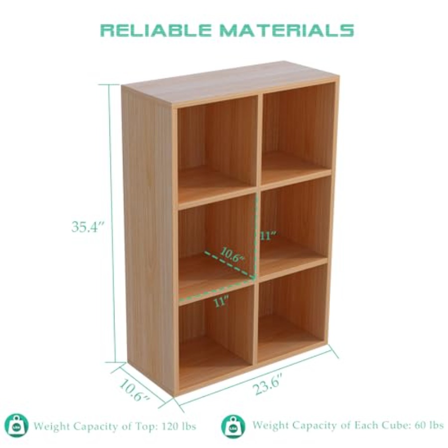 6-Cube Storage Shelf Bookcase  - Home Office For recension och pris