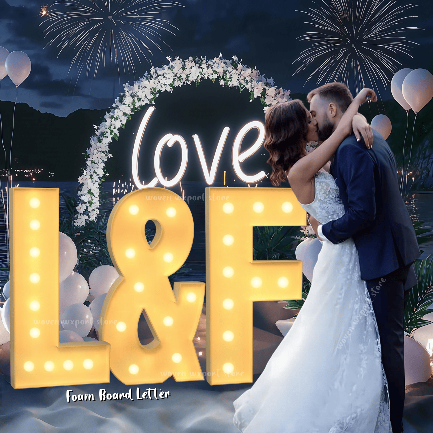 120CM DIY Marquee Letters Marq - Letter Tray Desk recension och pris