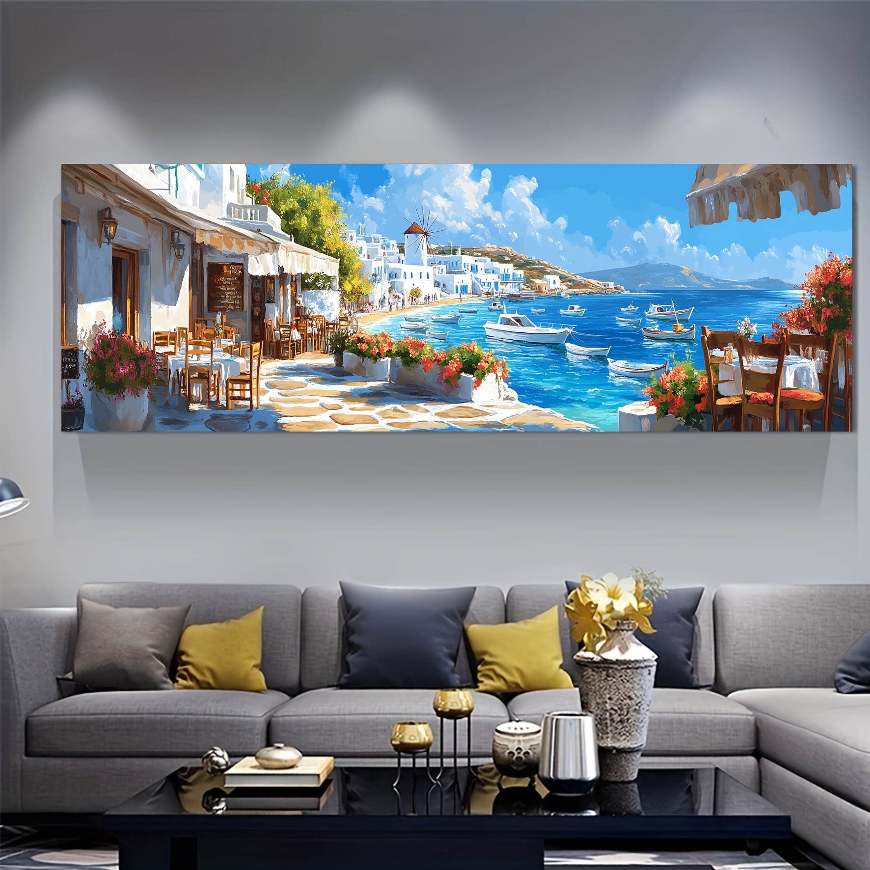 A Spacious Cafe in Mykonos Fea - Home Office With View recension och pris