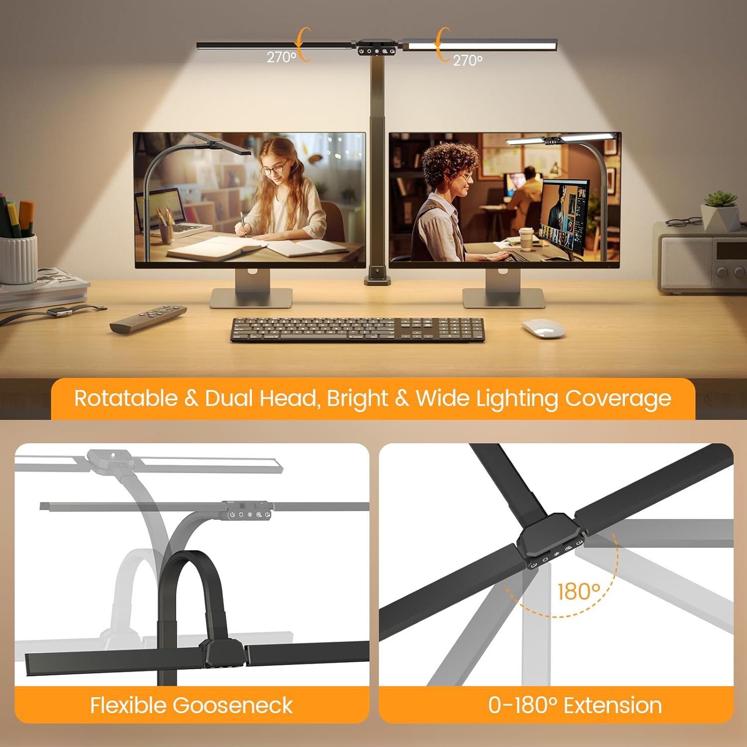Upgraded RGB LED Desk Lamp wit - Desk Lamp Led recension och pris