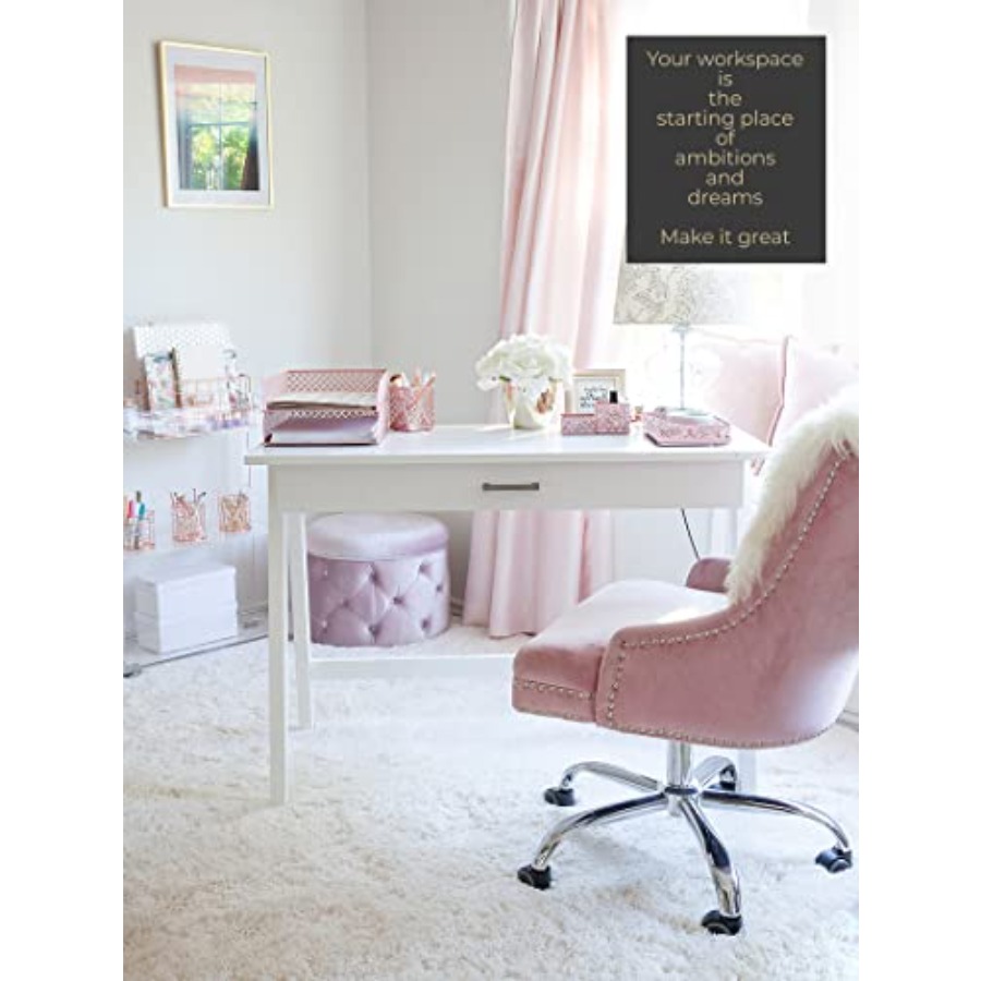 Desk Organizer Set for Women 6 - Letter Tray Desk recension och pris