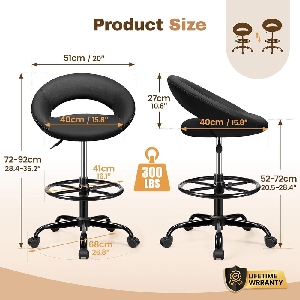 Adjustable Swivel Bar Stools w - Home Office For recension och pris