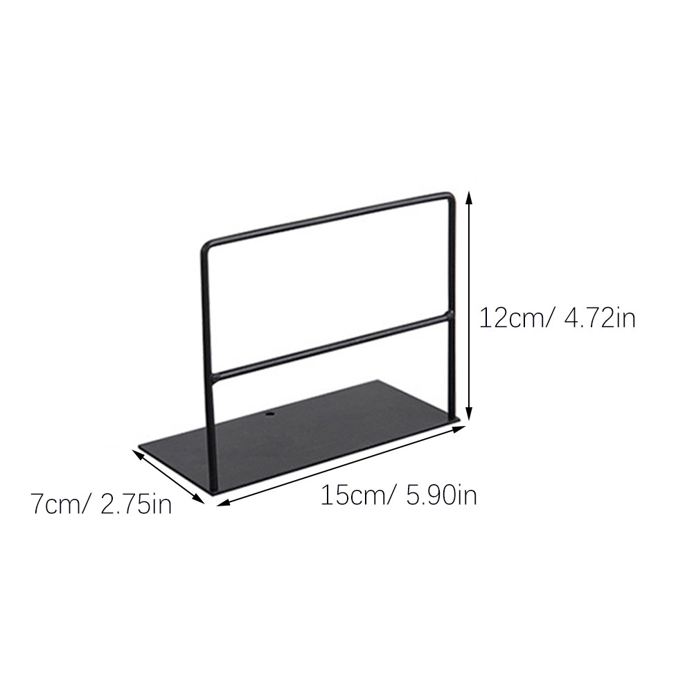 2Pcs Black Iron Bookends Heavy - Home Office And Library recension och pris