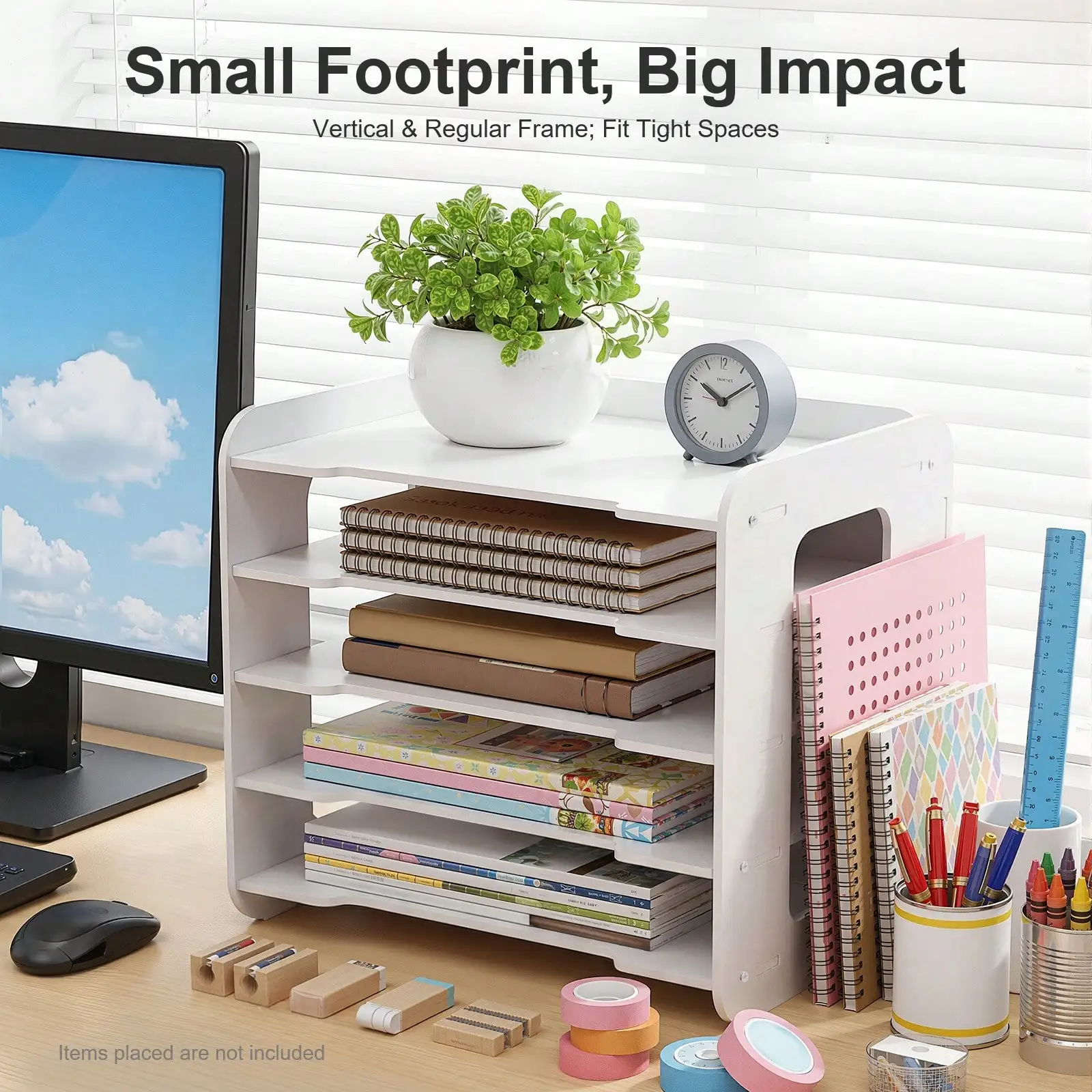 Letter File Organizer, 5-Tier  - Letter Tray Desk recension och pris