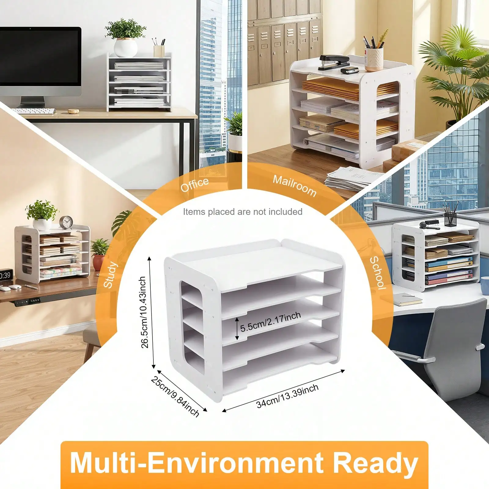 Letter File Organizer, 5-Tier  - Letter Tray Desk recension och pris