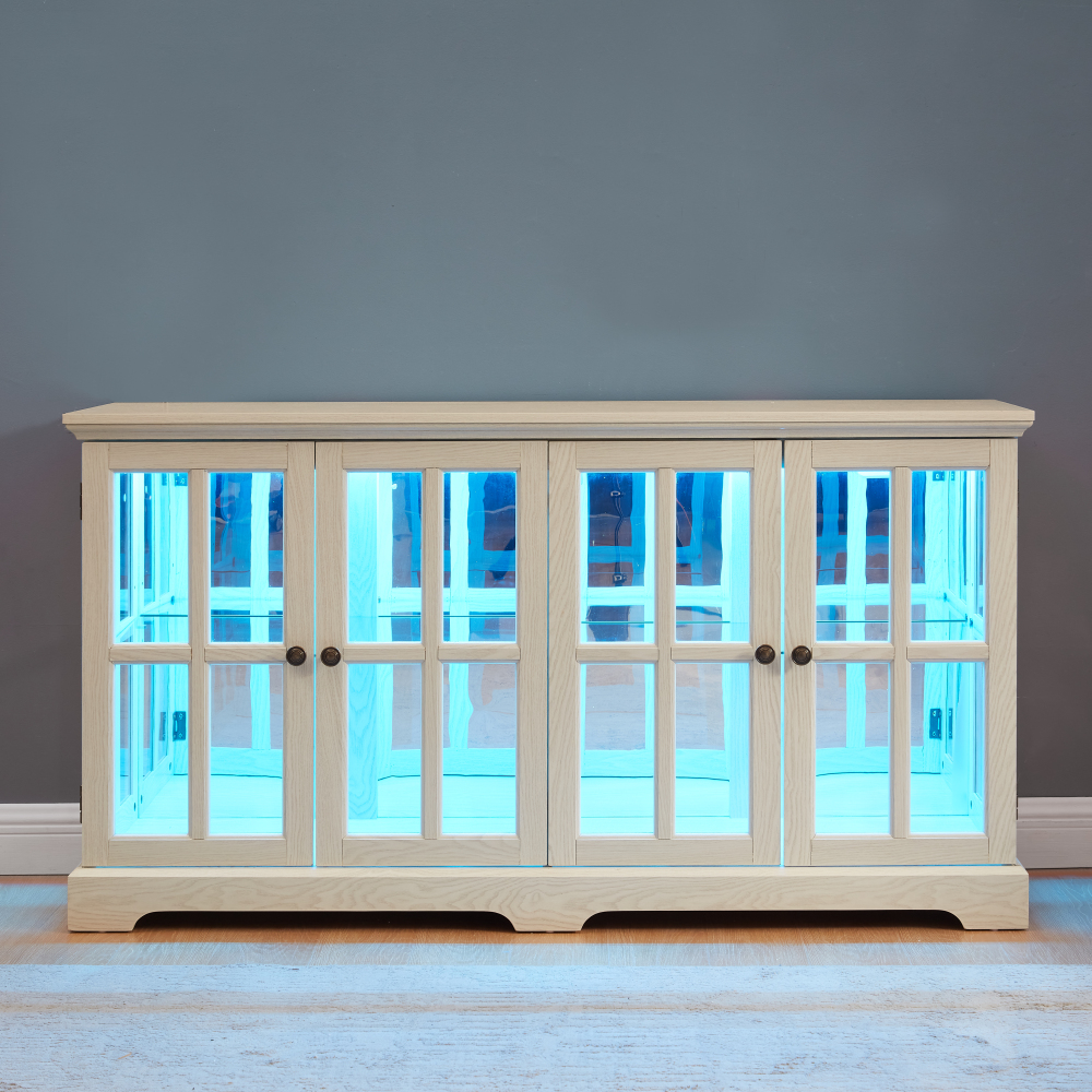 LED Curio Display Cabinet Vint - Home Office For recension och pris