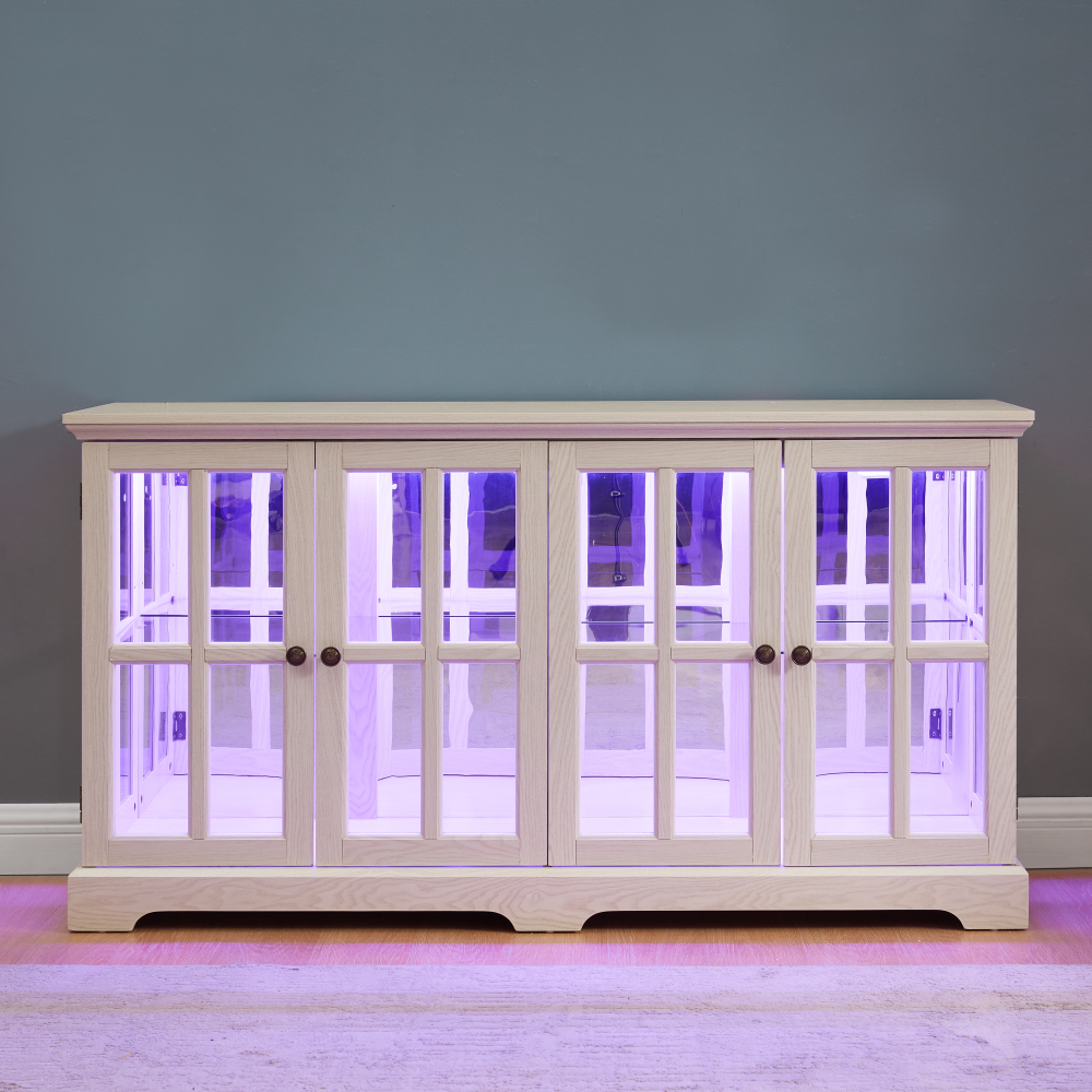 LED Curio Display Cabinet Vint - Home Office For recension och pris