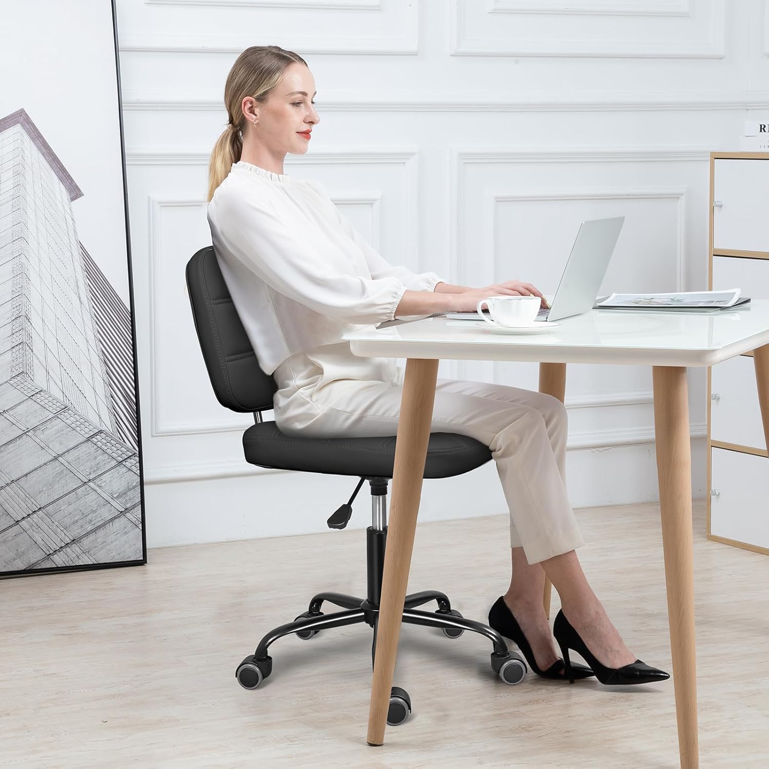 Armless Home Office Desk Chair - Home Office For recension och pris