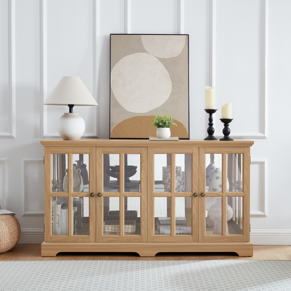LED Curio Display Cabinet: Gla - Home Office For recension och pris