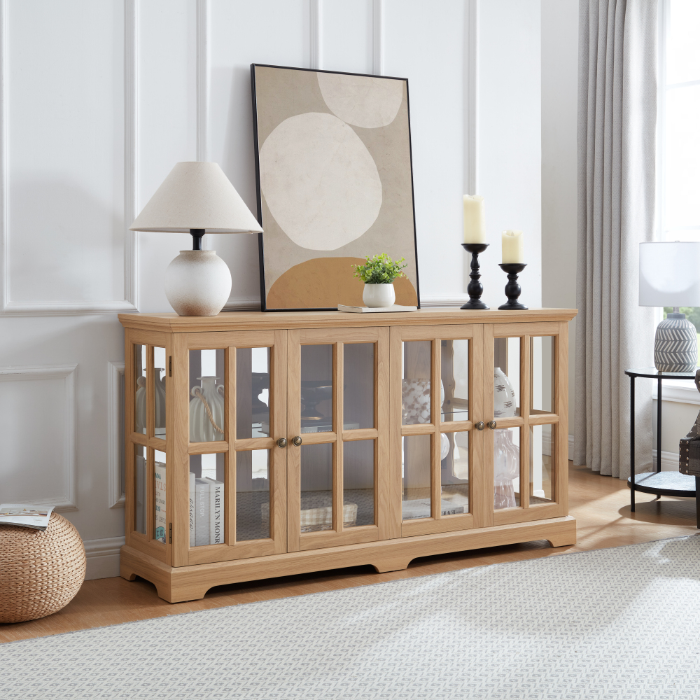 LED Curio Display Cabinet: Gla - Home Office For recension och pris