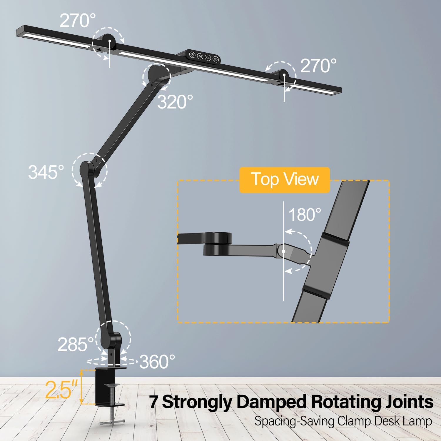 24W LED Desk Lamp with Clamp,  - Desk Lamp Led recension och pris