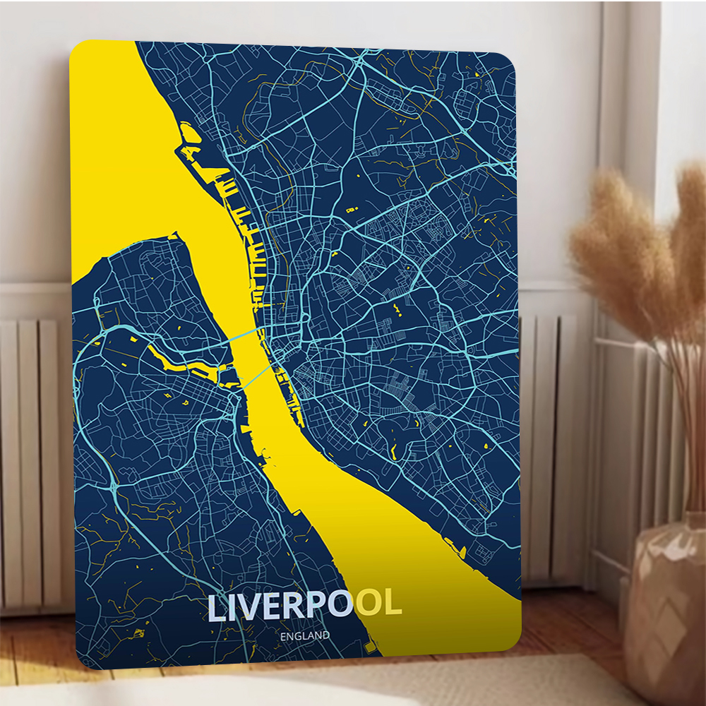 Liverpool England City Map Met - Home Office England recension och pris