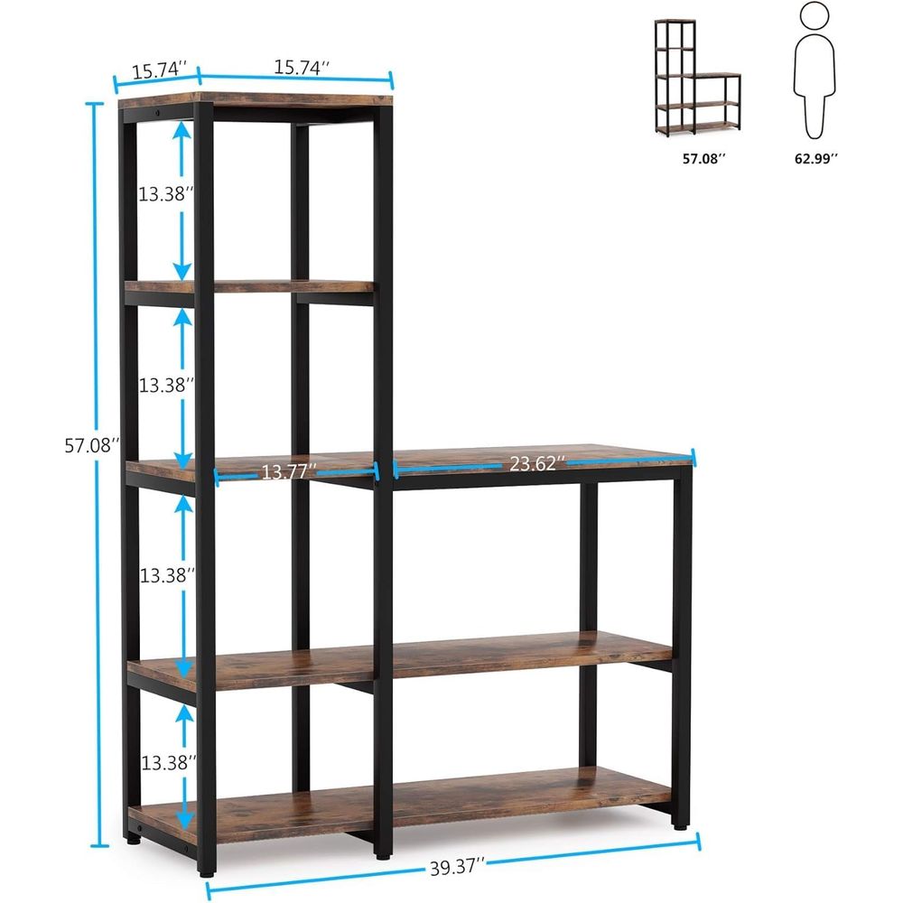 5-Tier Ladder Style Bookshelf  - Home Office And Library recension och pris