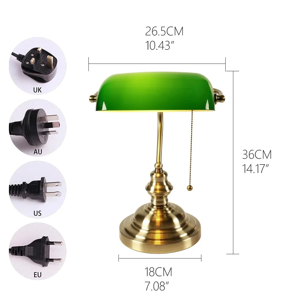 Desk lamp Table Light glass ba - Home Office And Library recension och pris